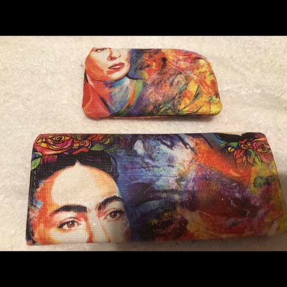Nube Art Frida Kahlo PVC Bi-Fold Wallet Clutch - Picture 2 of 8